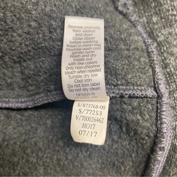 Athleta Cya Stronger Fleece Full-Zip Hoodie Long Jacket - Picture 12 of 13